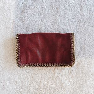 Stella McCartney Falabella Crossbody Bag, Red with gold chain detail